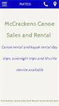 Mobile Screenshot of mccrackencanoe.com